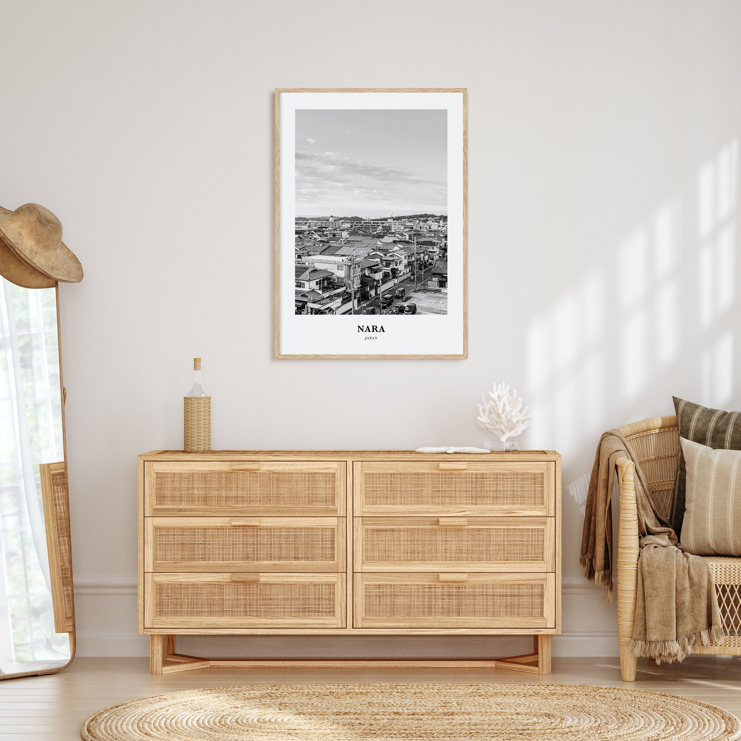 Nara Portrait B&W Poster