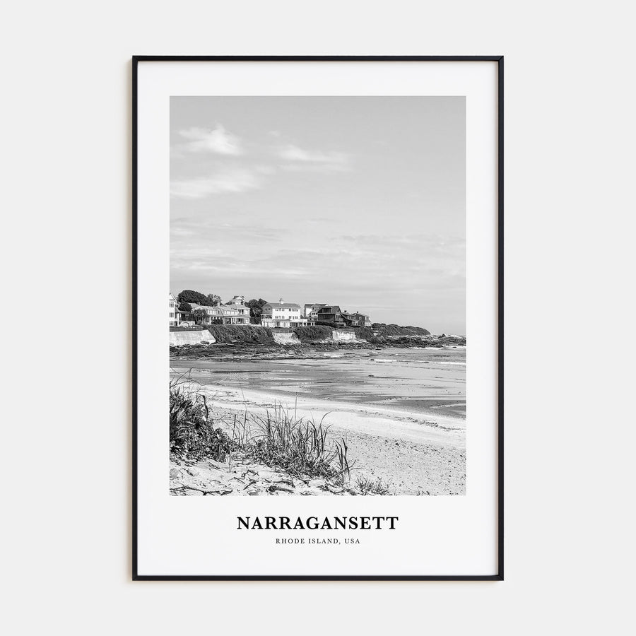 Narragansett Portrait B&W No 1 Poster
