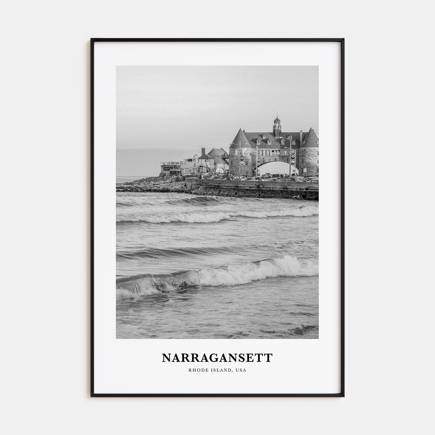 Narragansett Portrait B&W No 2 Poster