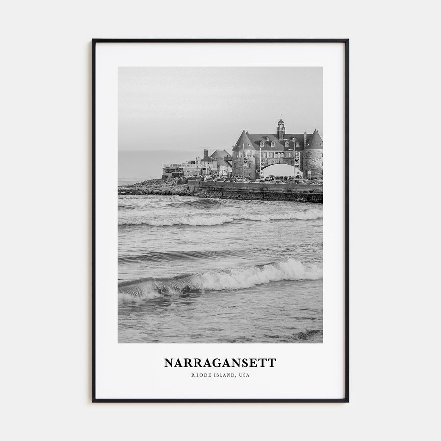 Narragansett Portrait B&W No 2 Poster