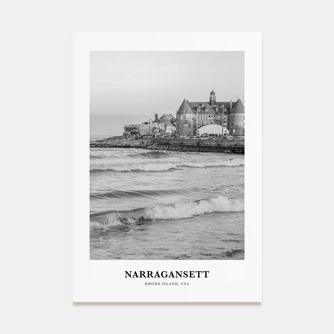 Narragansett Portrait B&W No 2 Poster