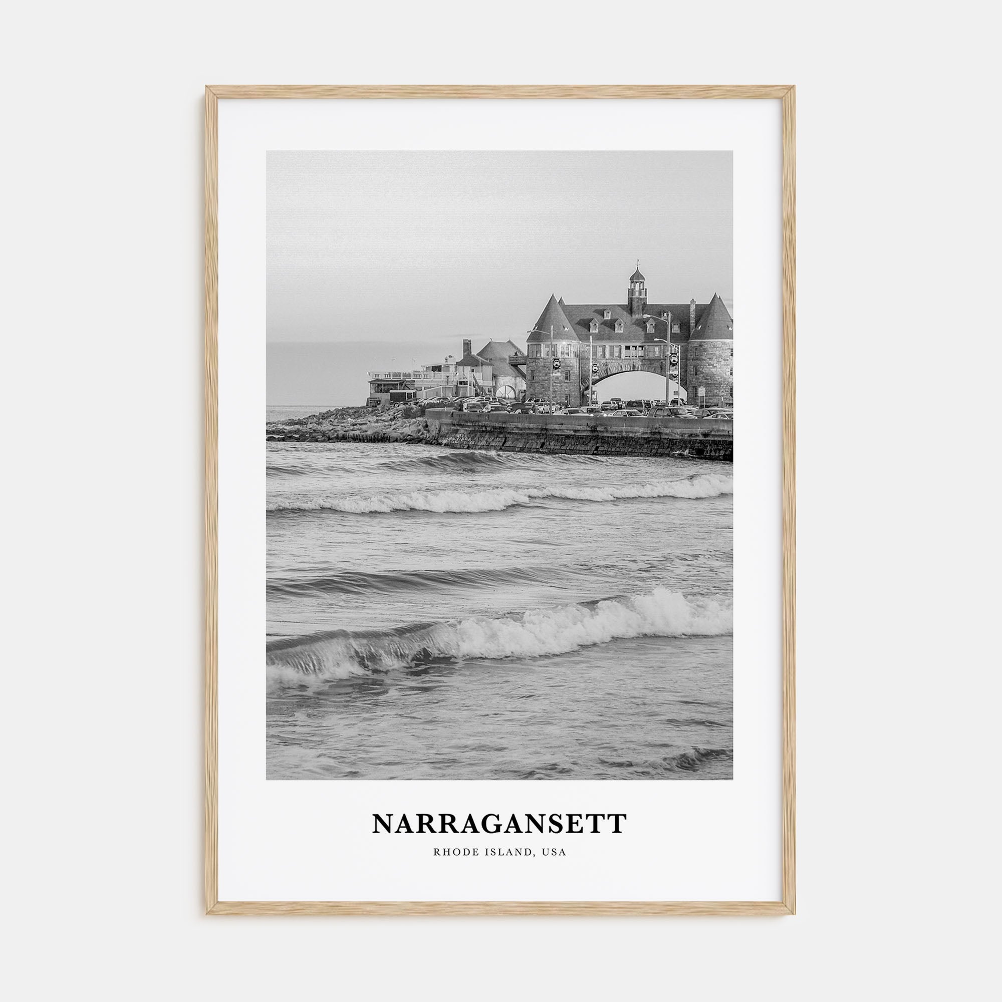 Narragansett Portrait B&W No 2 Poster