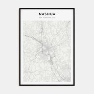 Nashua Map Portrait Poster