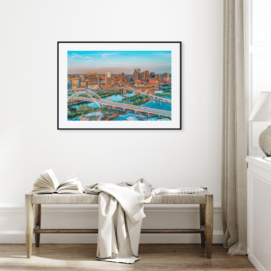 Nashville Landscape Color Poster