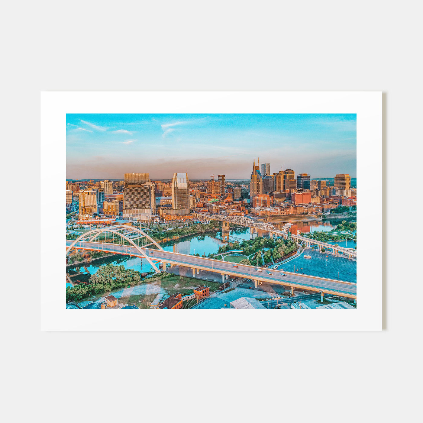 Nashville Landscape Color Poster