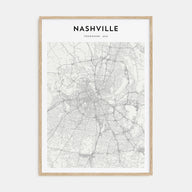 Nashville Map Portrait Poster