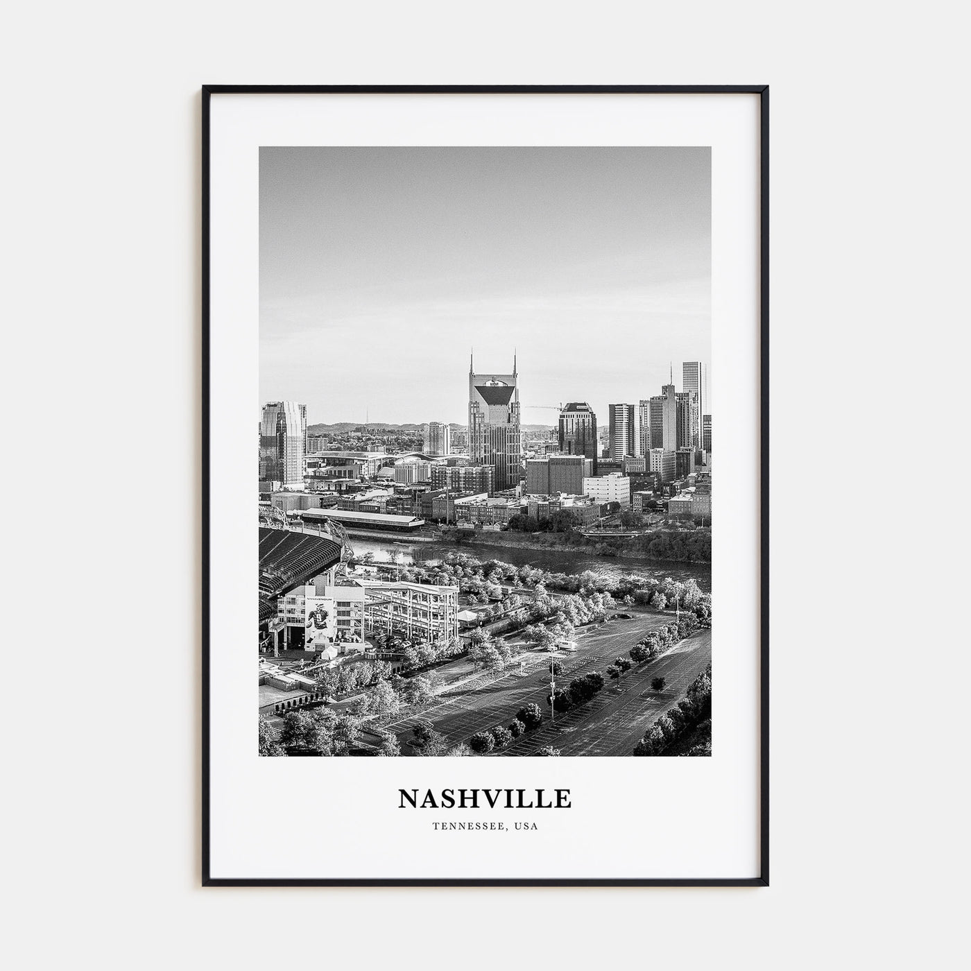 Nashville Portrait B&W No 2 Poster