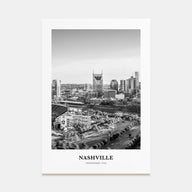 Nashville Portrait B&W No 2 Poster