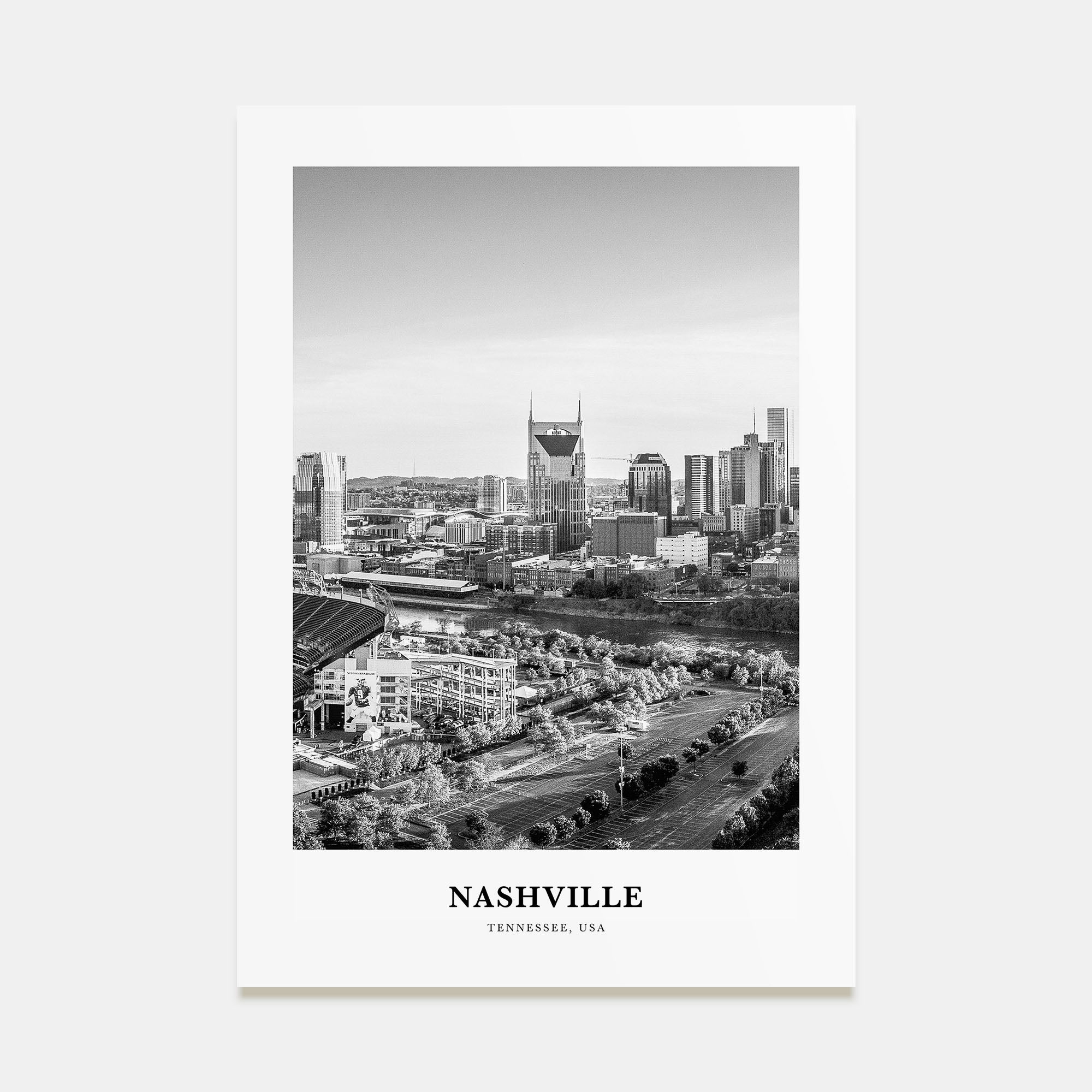 Nashville Portrait B&W No 2 Poster