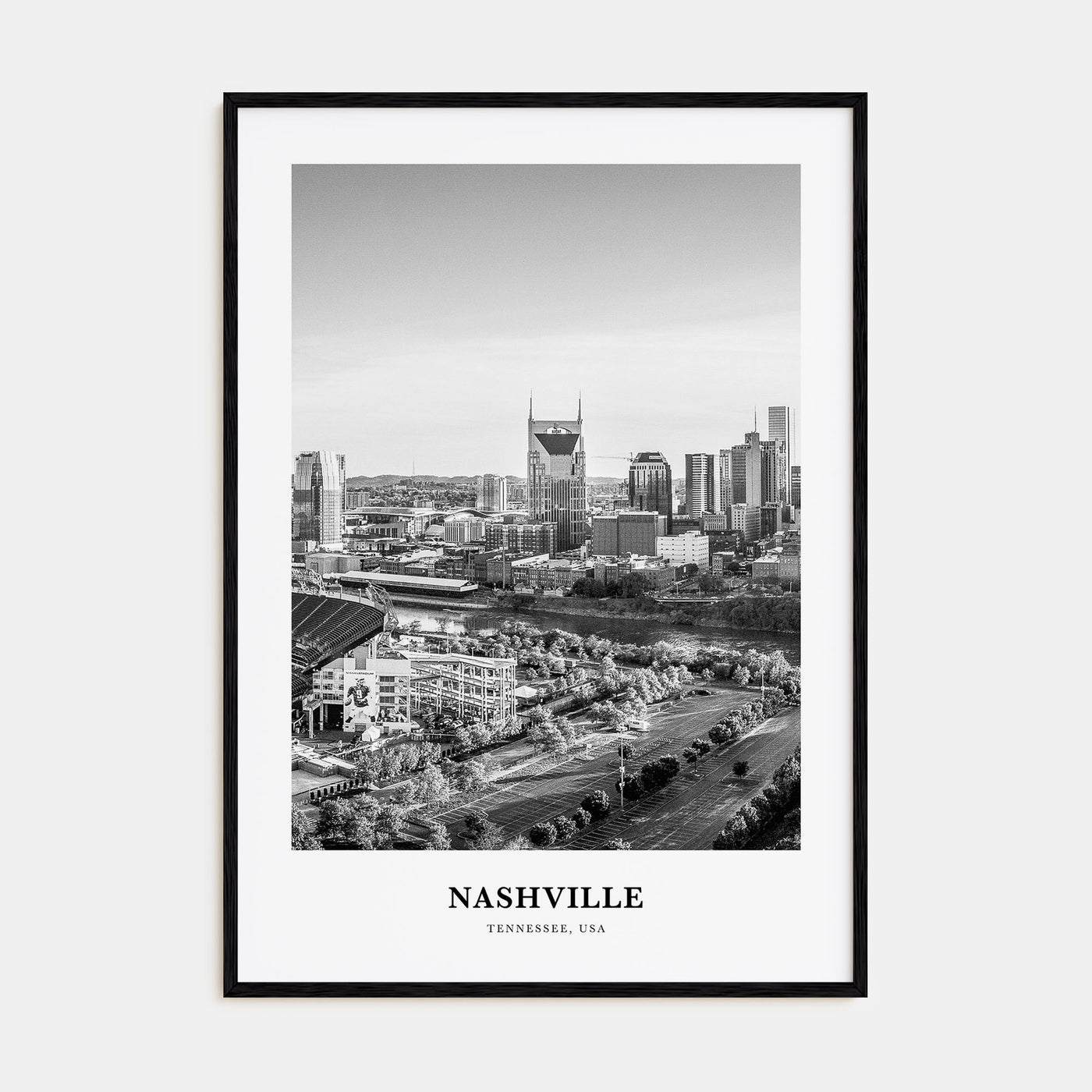 Nashville Portrait B&W No 2 Poster