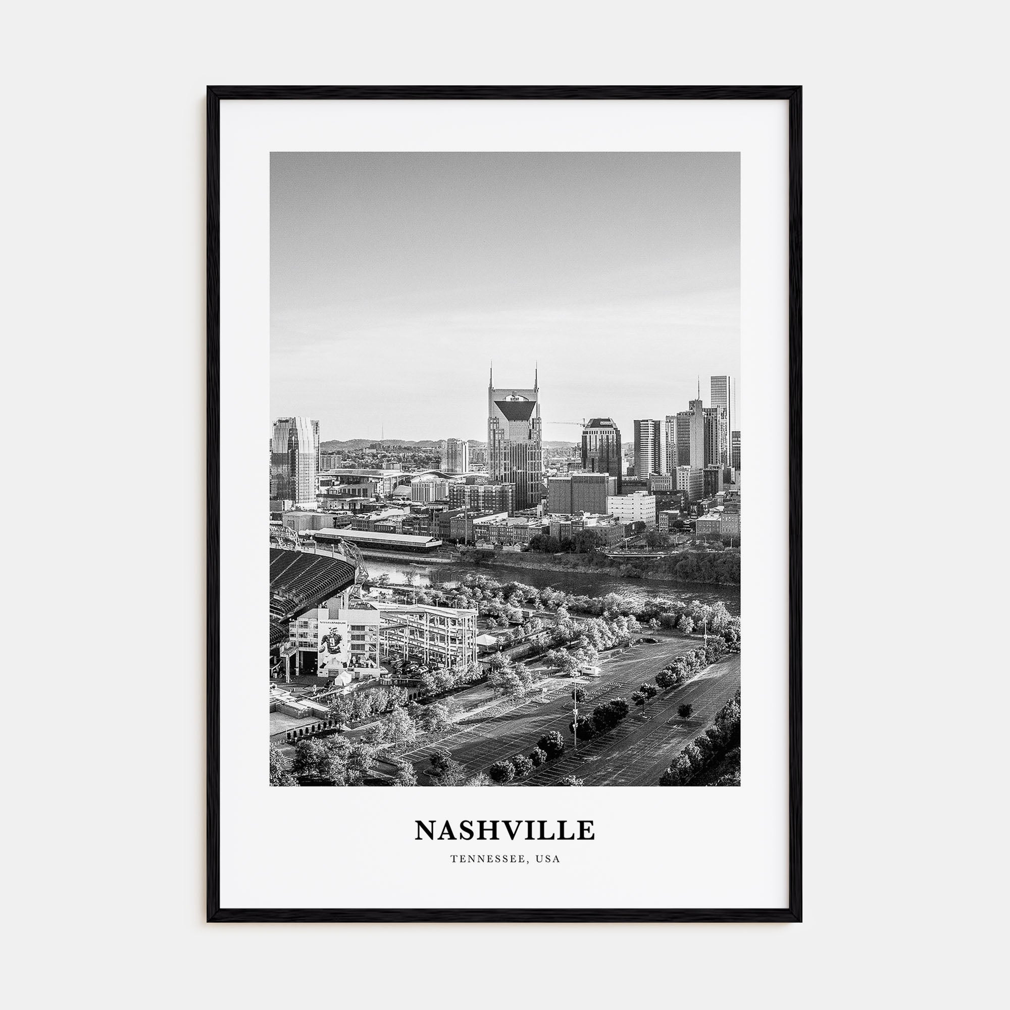 Nashville Portrait B&W No 2 Poster