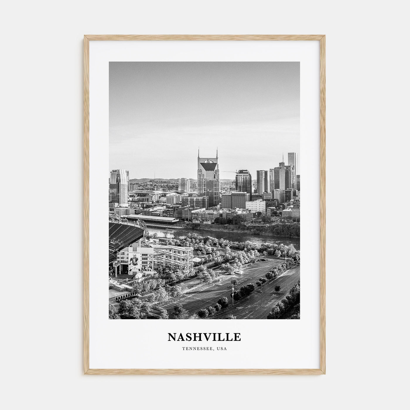 Nashville Portrait B&W No 2 Poster