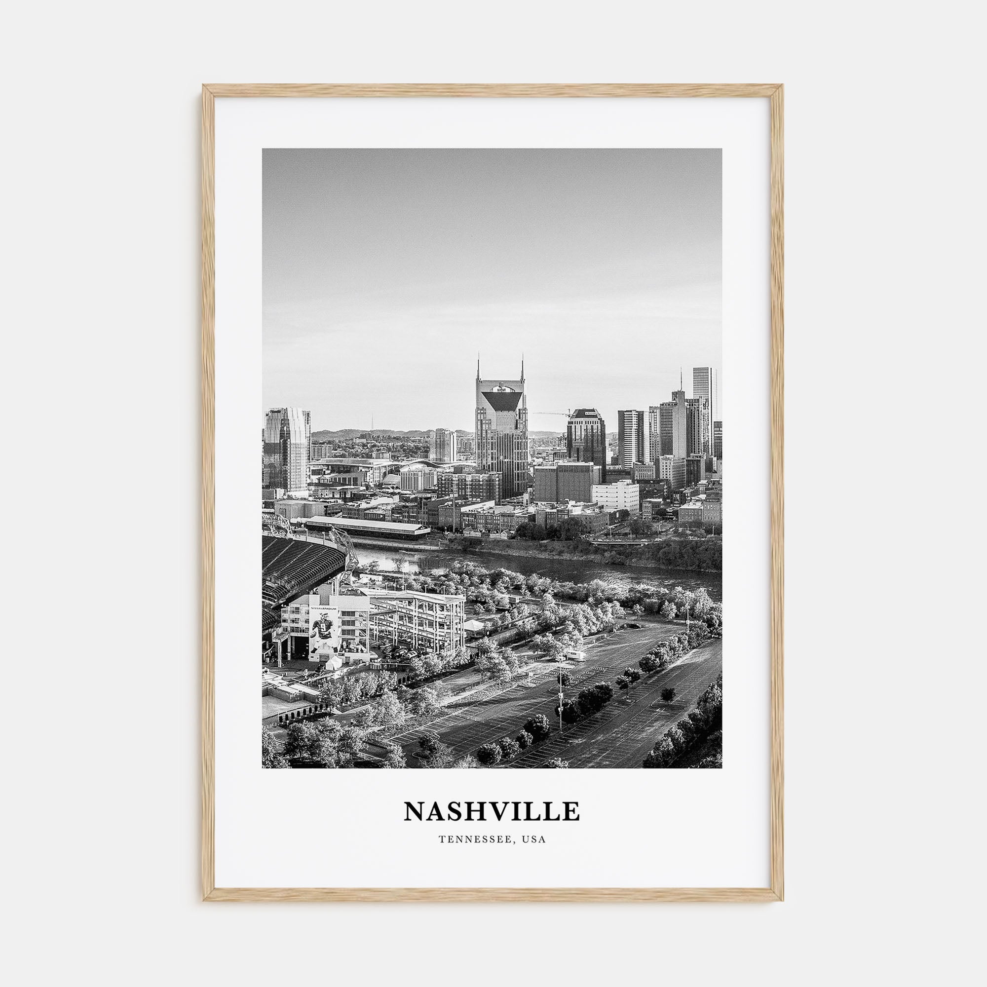 Nashville Portrait B&W No 2 Poster