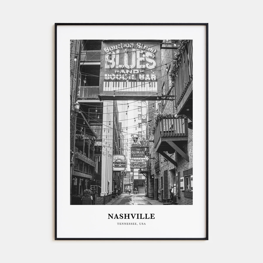 Nashville Portrait B&W No 3 Poster