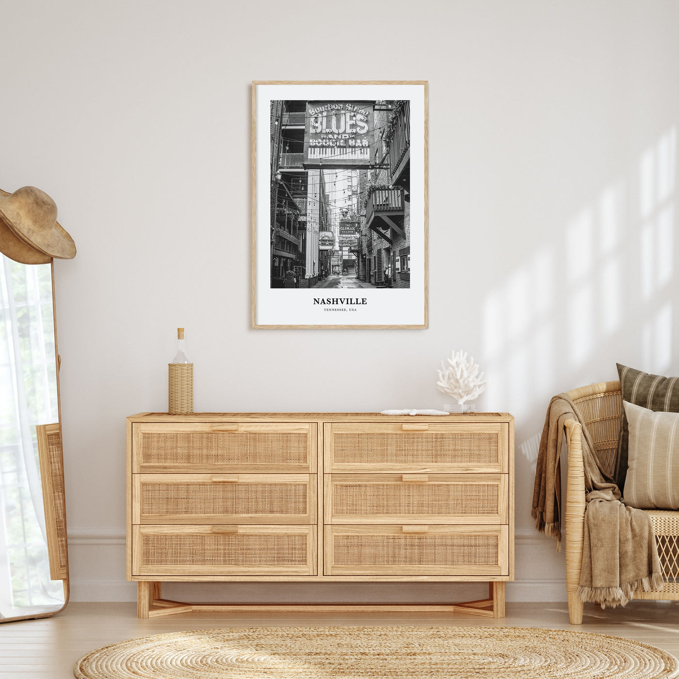 Nashville Portrait B&W No 3 Poster