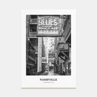 Nashville Portrait B&W No 3 Poster