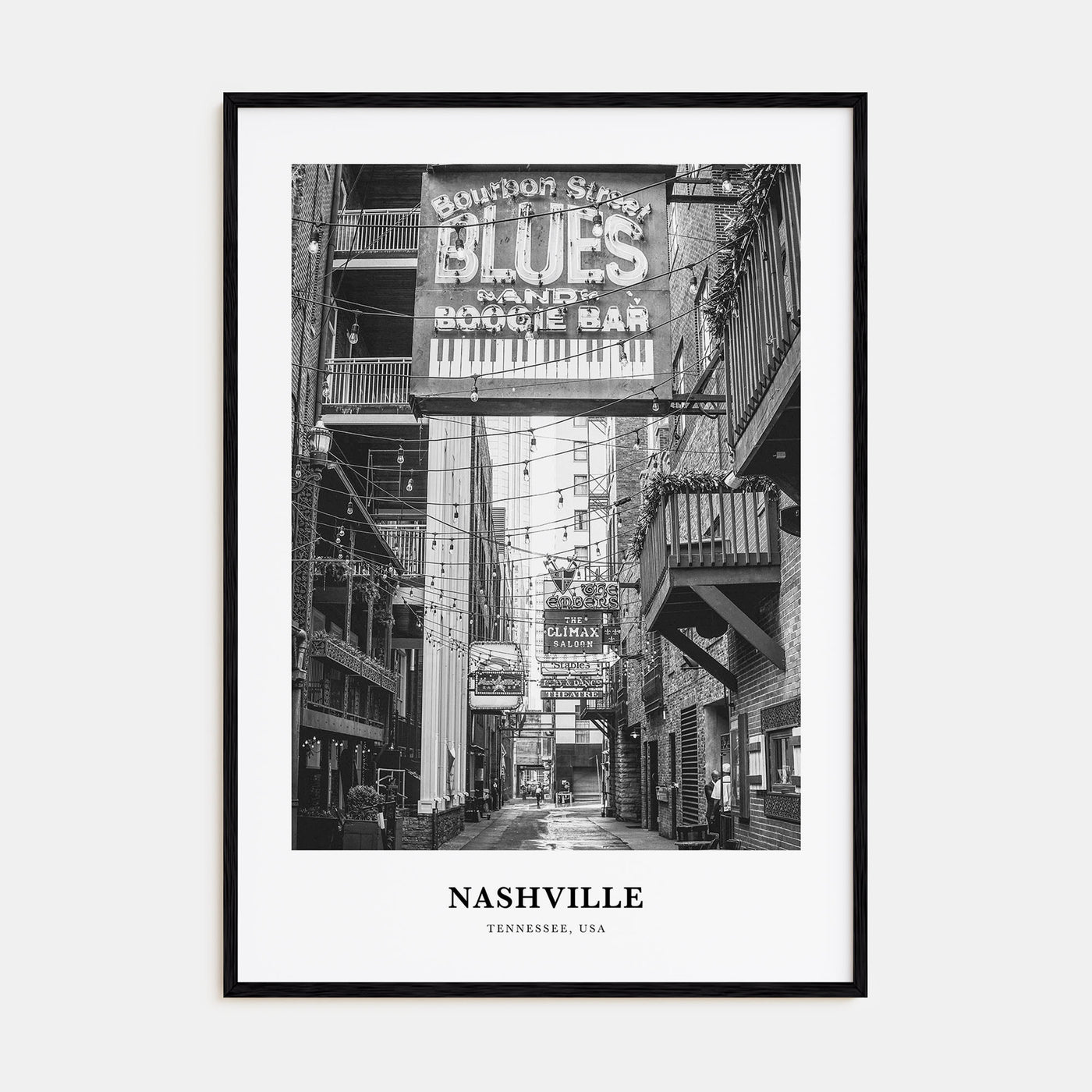 Nashville Portrait B&W No 3 Poster