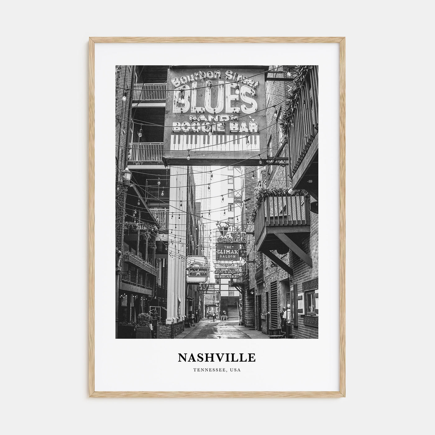 Nashville Portrait B&W No 3 Poster