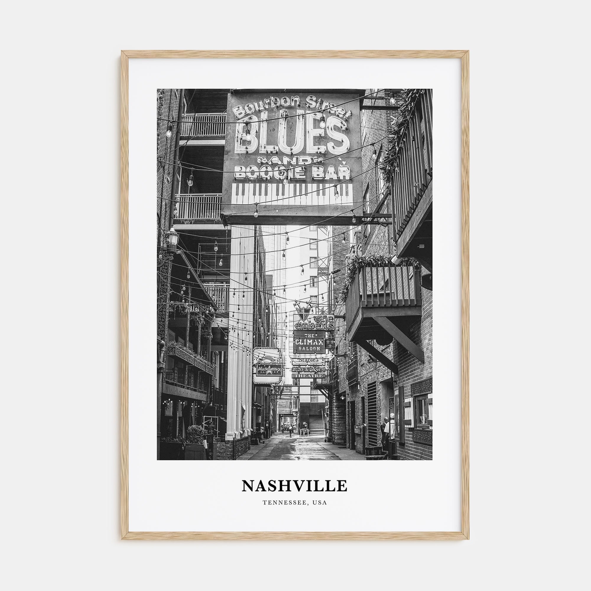 Nashville Portrait B&W No 3 Poster