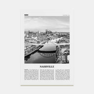 Nashville Travel B&W No 1 Poster