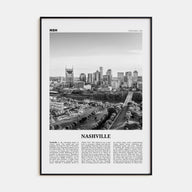 Nashville Travel B&W No 2 Poster