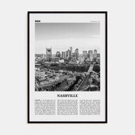 Nashville Travel B&W No 2 Poster