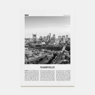 Nashville Travel B&W No 2 Poster