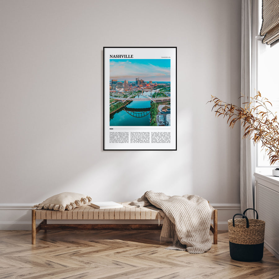 Nashville Travel Color Poster