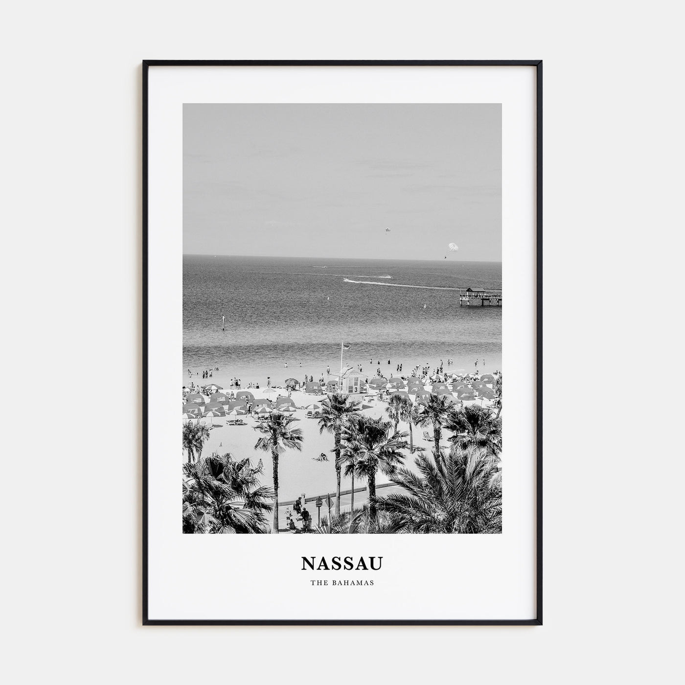Nassau Portrait B&W Poster