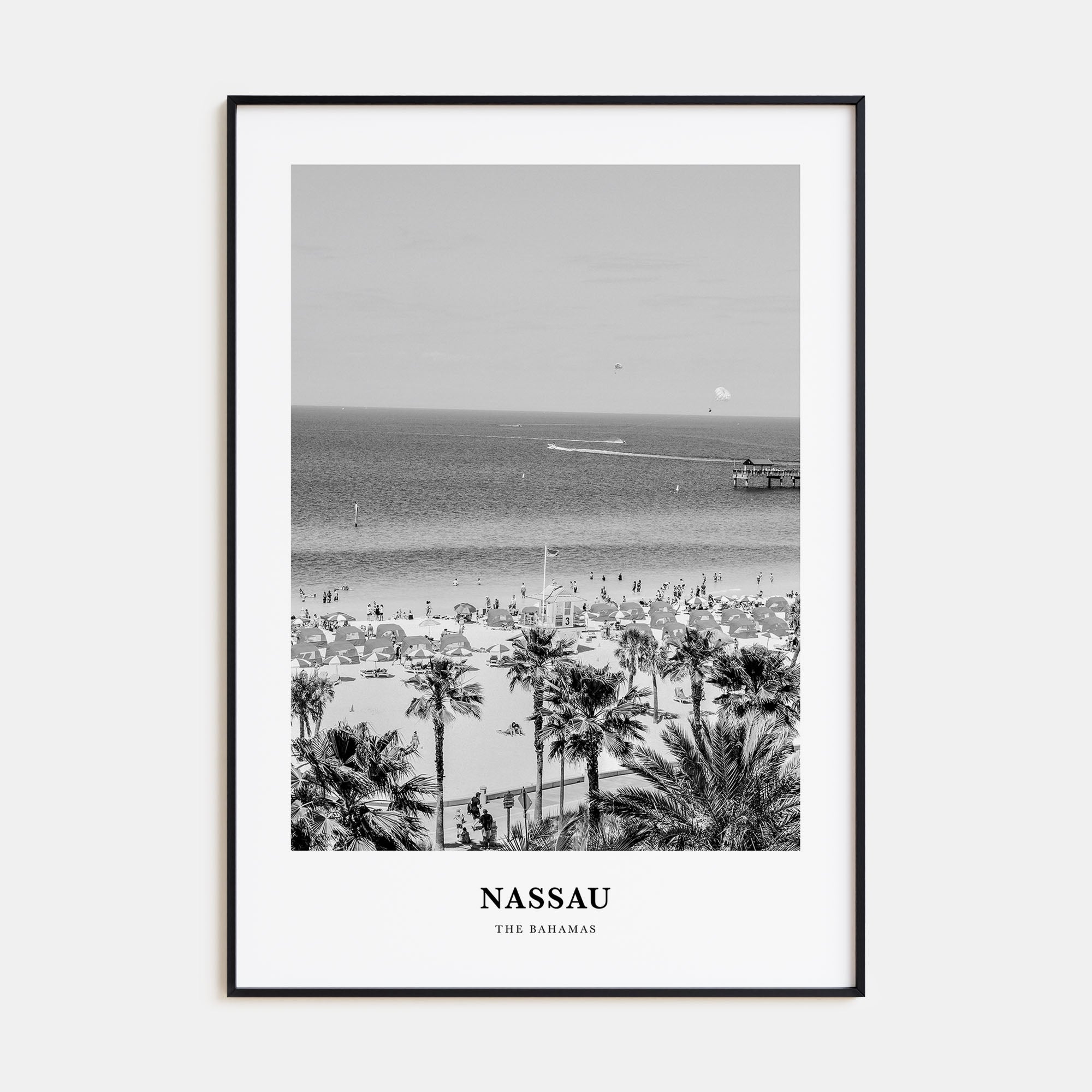 Nassau Portrait B&W Poster