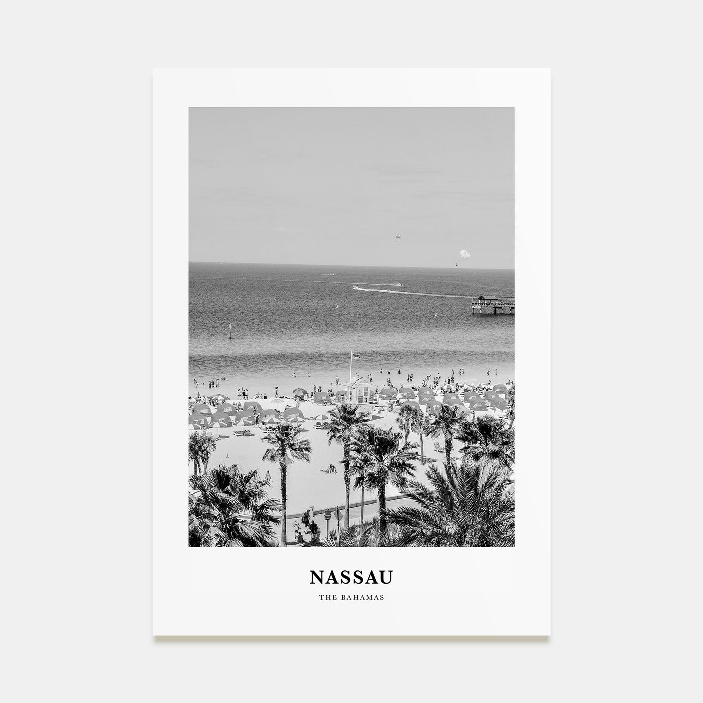 Nassau Portrait B&W Poster