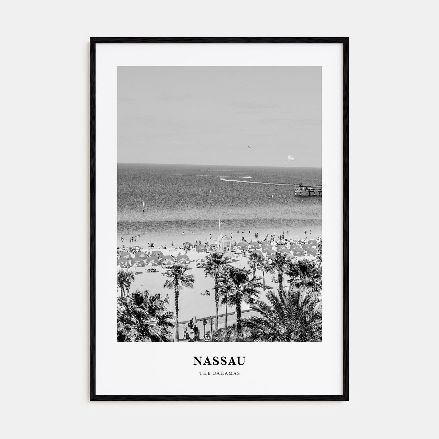 Nassau Portrait B&W Poster