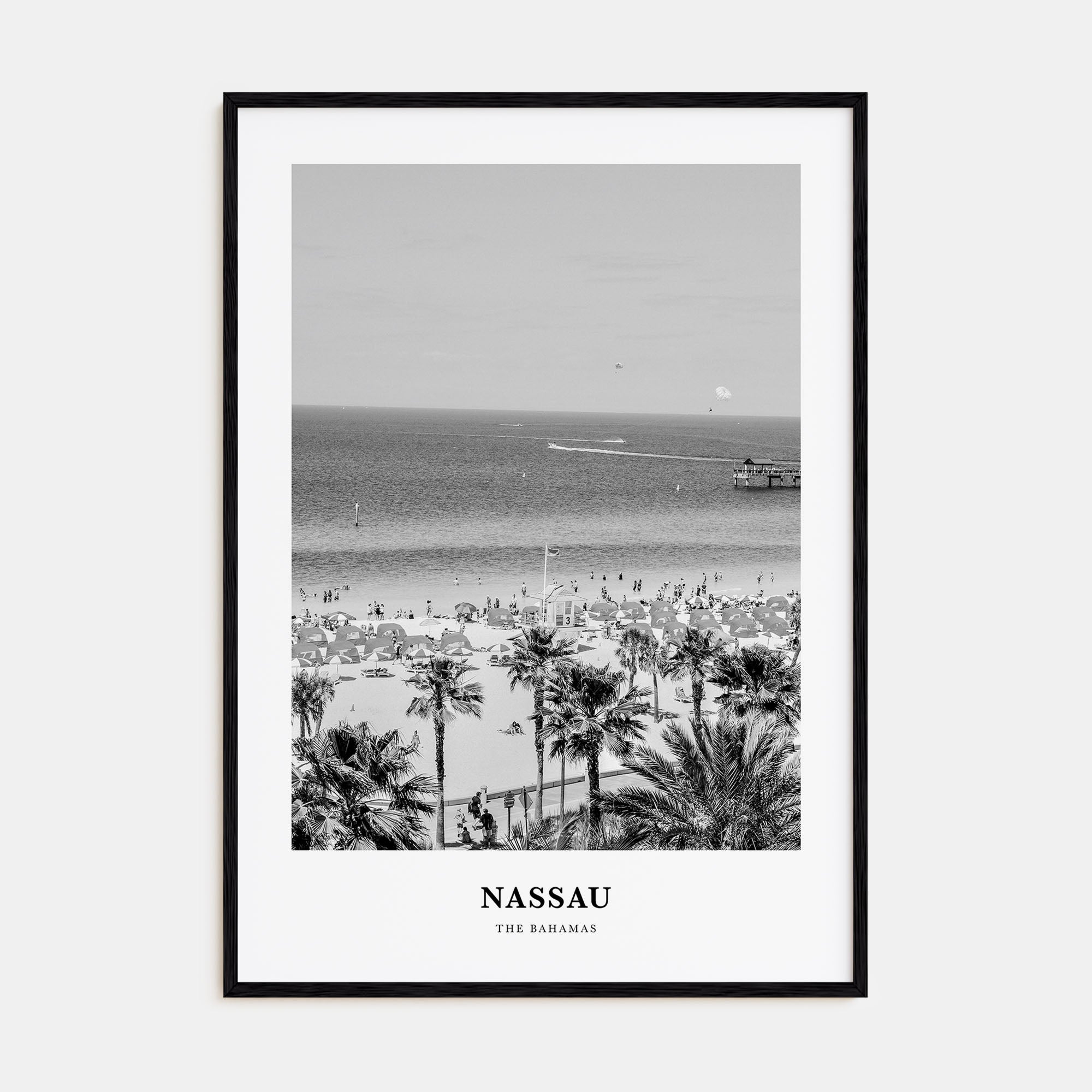 Nassau Portrait B&W Poster