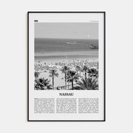 Nassau Travel B&W Poster