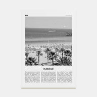 Nassau Travel B&W Poster