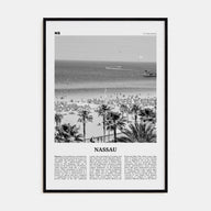 Nassau Travel B&W Poster