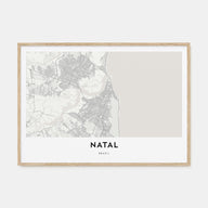 Natal Map Landscape Poster