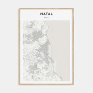 Natal Map Portrait Poster