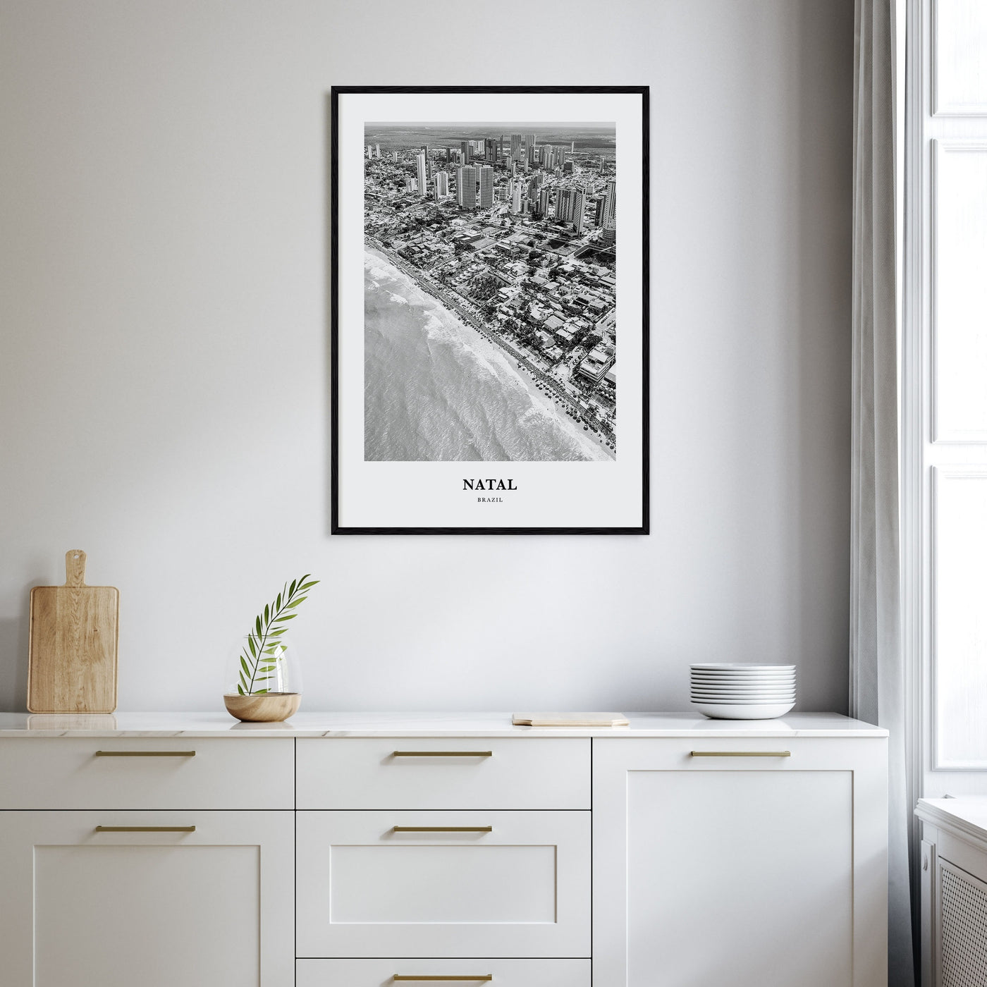 Natal Portrait B&W Poster