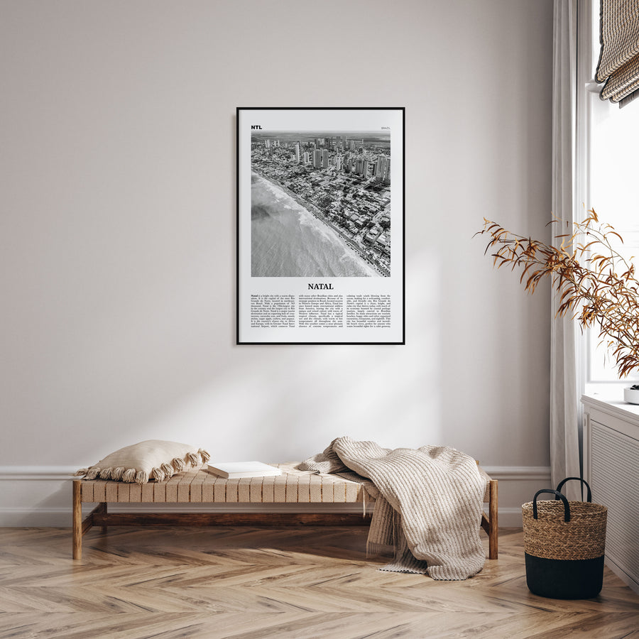 Natal Travel B&W Poster