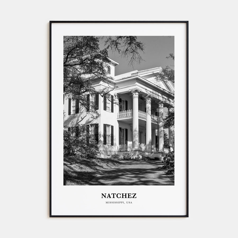 Natchez Portrait B&W Poster