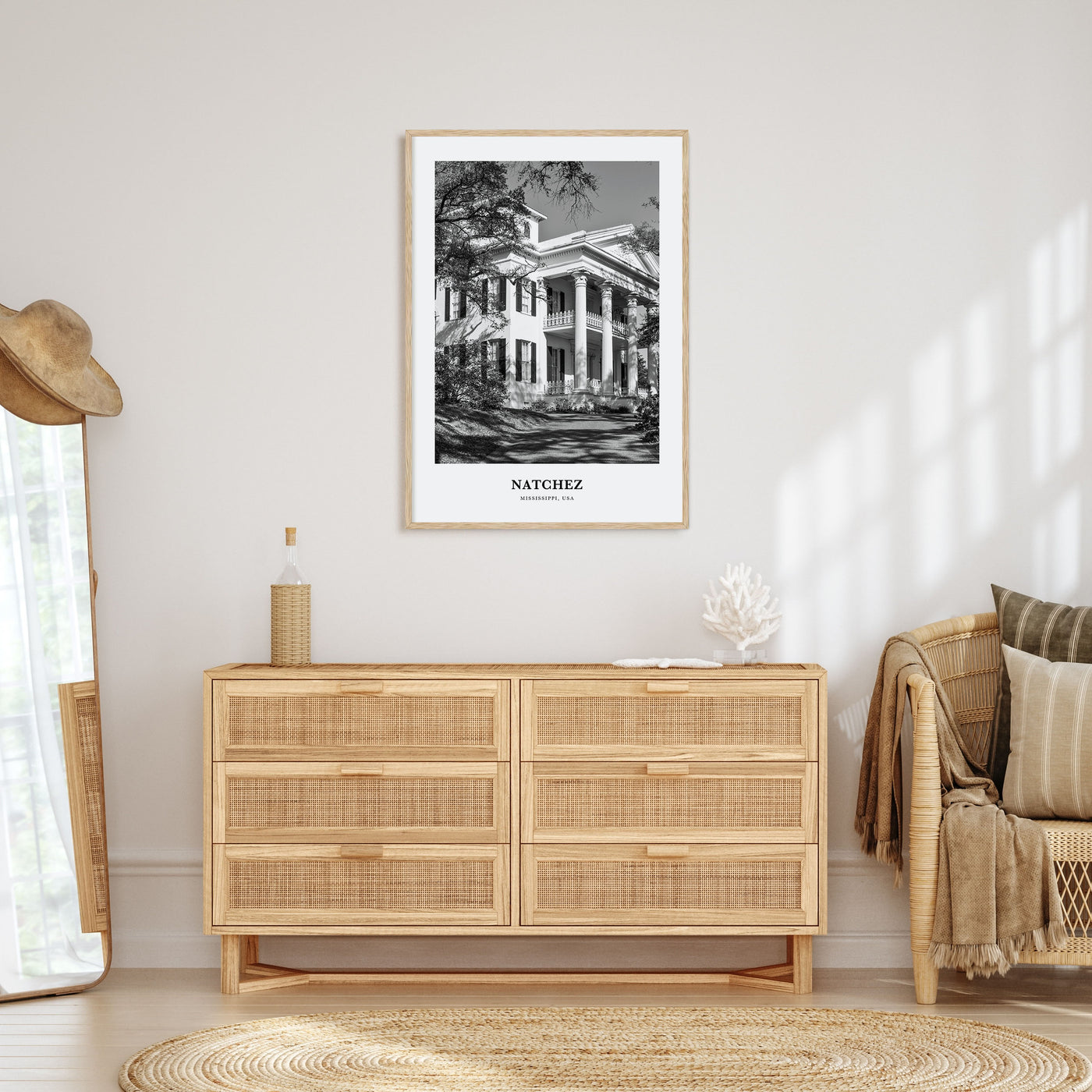 Natchez Portrait B&W Poster