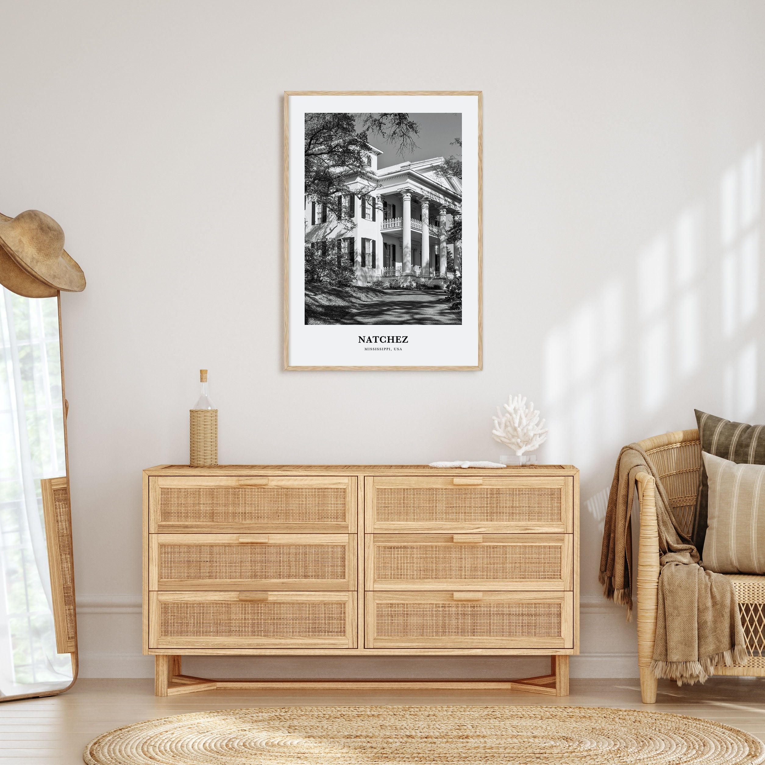 Natchez Portrait B&W Poster