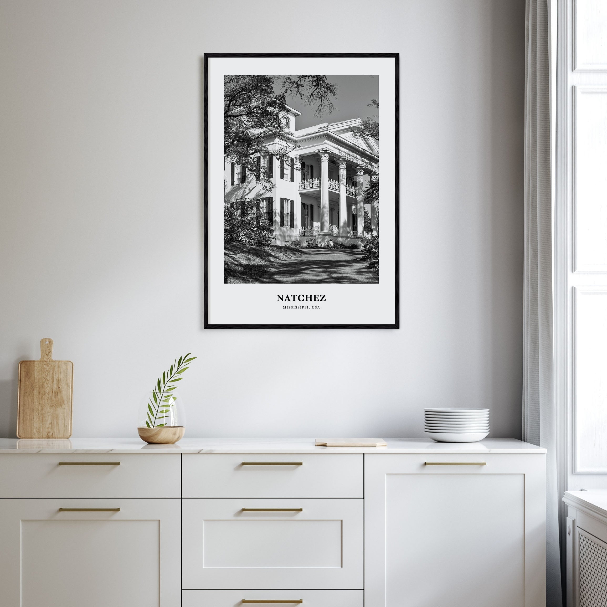 Natchez Portrait B&W Poster