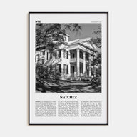Natchez Travel B&W Poster
