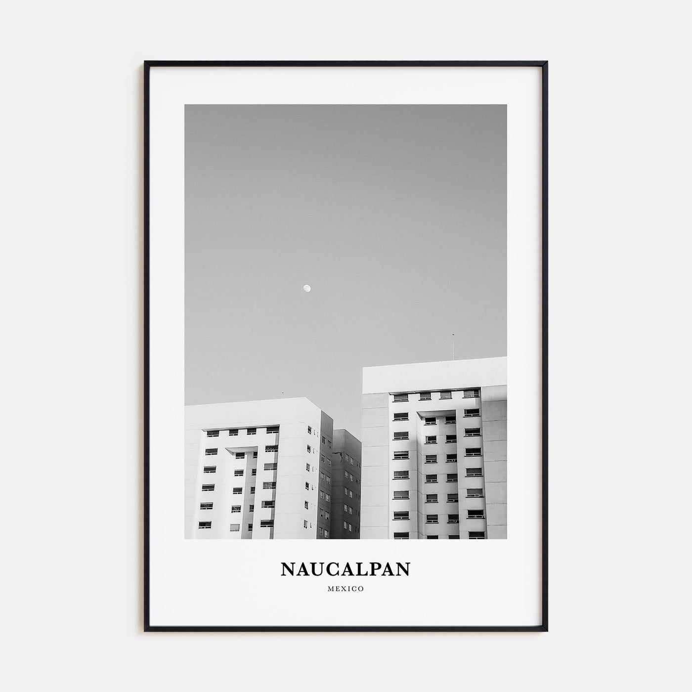 Naucalpan Portrait B&W Poster