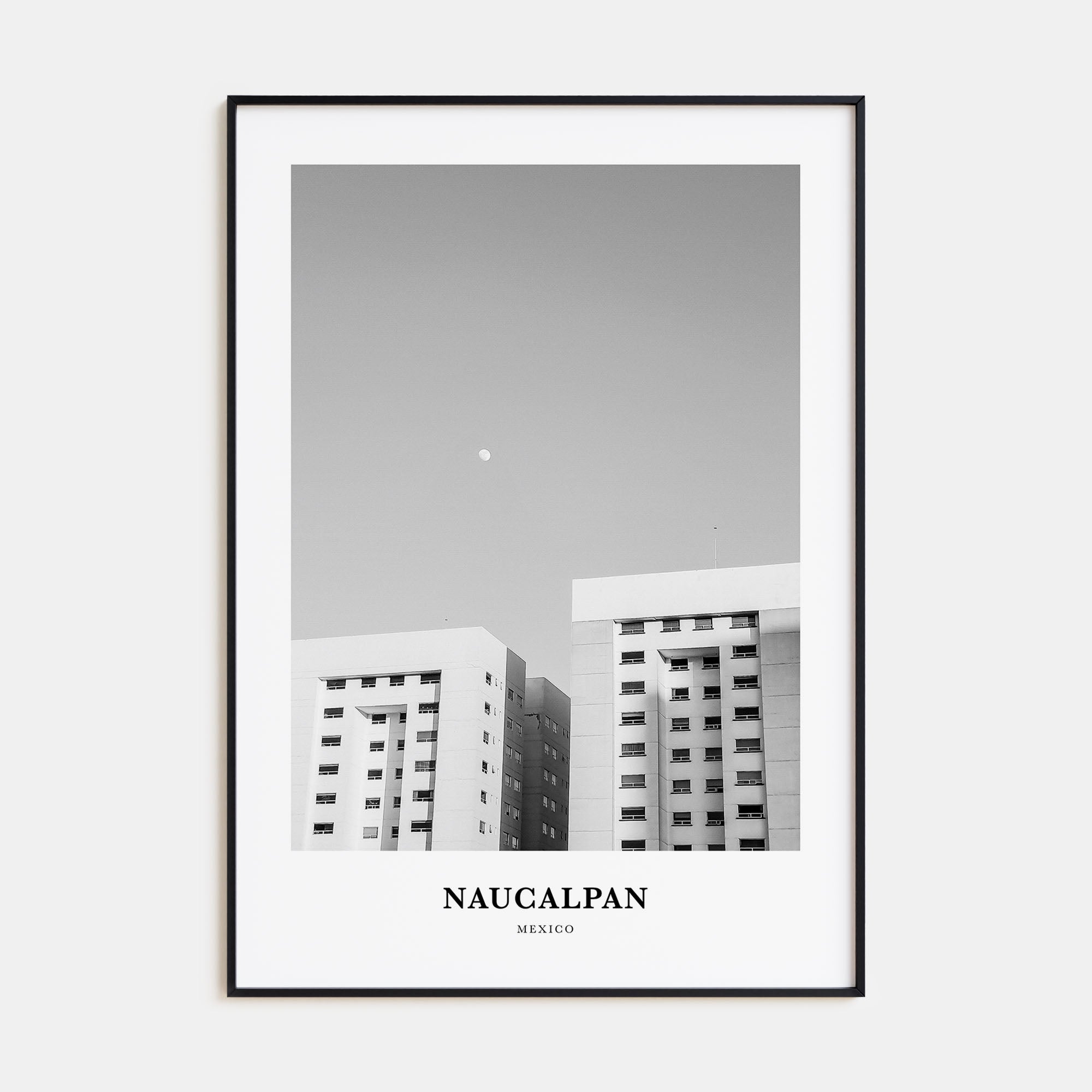 Naucalpan Portrait B&W Poster