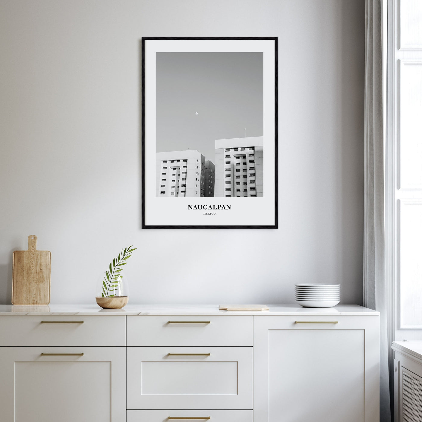 Naucalpan Portrait B&W Poster