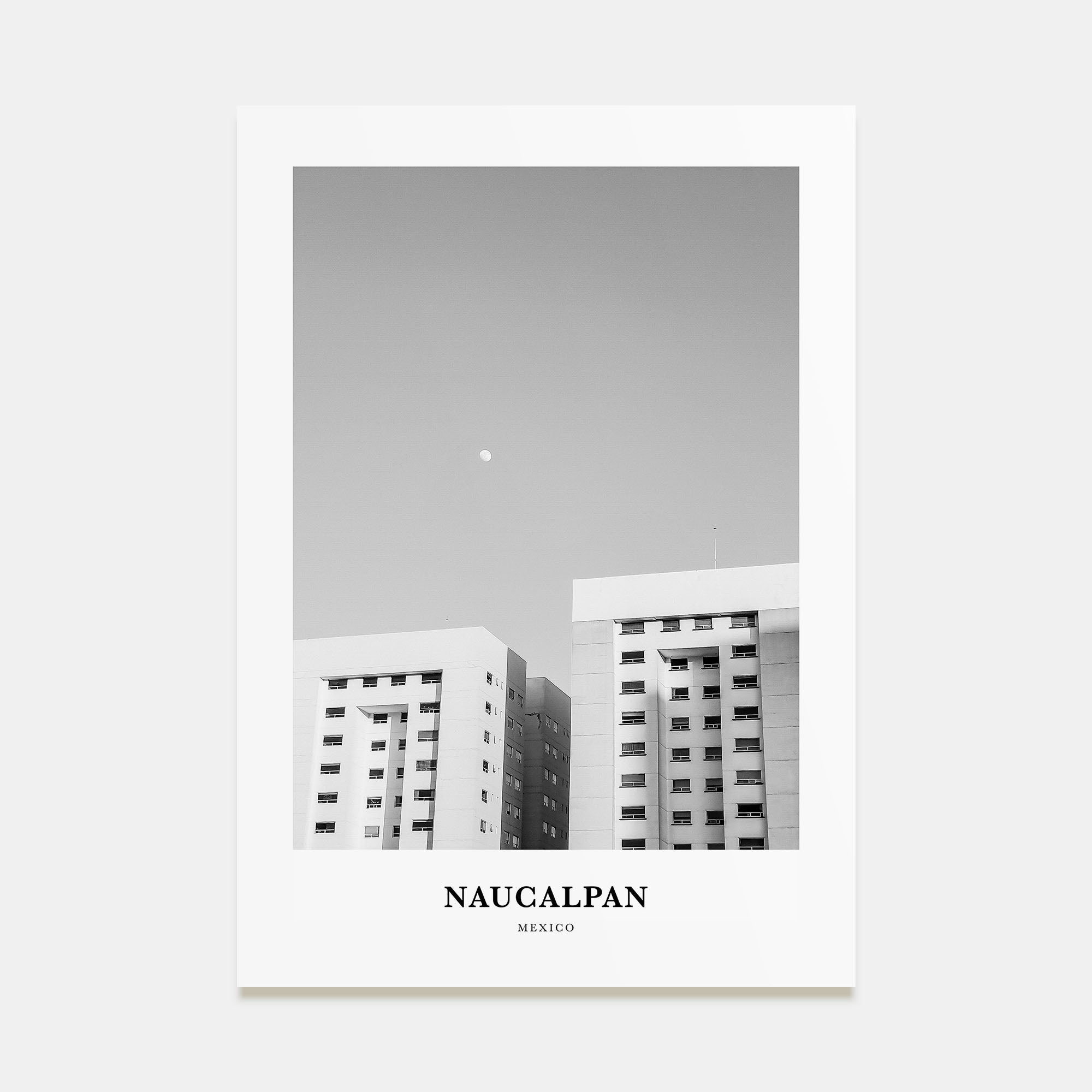 Naucalpan Portrait B&W Poster