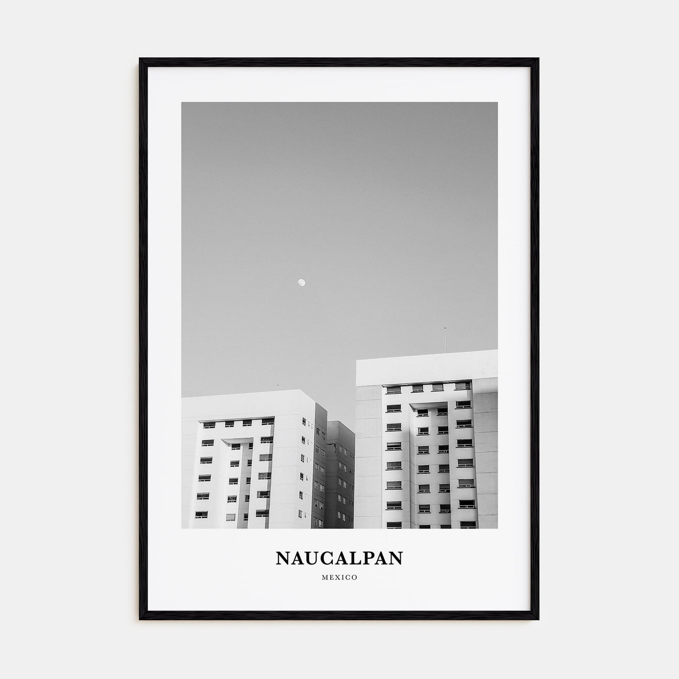 Naucalpan Portrait B&W Poster